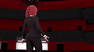 Newbie pair takes deep strokes while everyone watches the demo • 3D Hentai