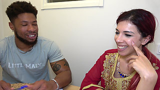 Arab Stepsister Skips Italian Lesson with BBC Stepbrother for Anal