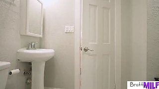 Cami Strella Gets a Bathtub Blowjob Boner Before Savage Bedroom Fuck with Kai Jaxon
