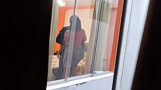 Secretary Brunette Latina Fucks Boss - Spy Cam Cheating Wife Moaning Hard