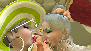GRANNY TREAT Posh Grannies Sucking Young Cocks Sims 4