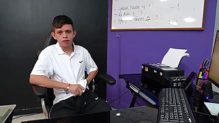 To keep my job at home, I ended up fucking the boss's ass in the office