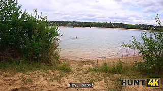 Hunt4k. she cheated on her boyfriend for cash at a public beach