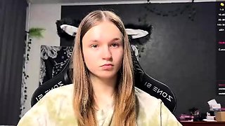 Curly Blonde Teen Records Solo Dildo Masturbation More at