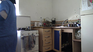 Homemade Hard Fucking Arab Wife in Kitchen