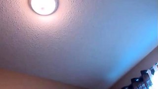 Redhead Teen Plays with Glass Dildo on Webcam