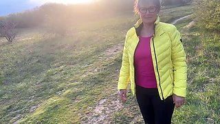 The Anal Granny Outdoors!!!
