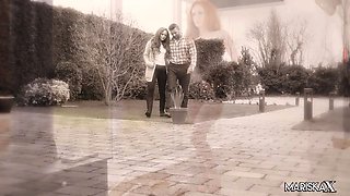 MARISKAX Adorable redhead Ella Hughes rides her man