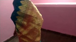 Big Ass Desi MILF Gives Blowjob in Doggy Style – Homemade With Tenant