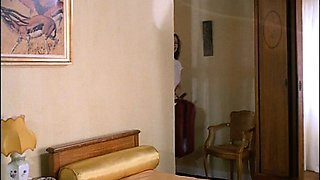 Brunette does kinky blowjob in euro wife hardcore video