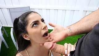 Teen with hairy cunt fucked and jizzed in loud cam scenes