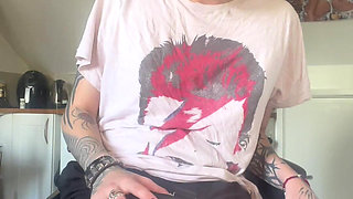 Skinny Goth Huge Belly Rapid Pregnancy at the Doctors Office