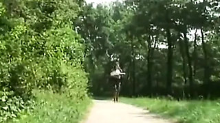 Dutch MILF Gives a Vintage Outdoor Blowjob and Rides Hard