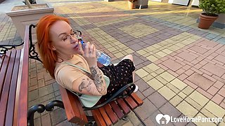 I Pick Up a Exciting and Cock Her Down in a Public Toilet