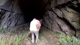 Hot Chick With Massive Fake Tits Enjoys Anal Sex Outdoors. Full Clip