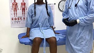 Doctor Fucks Amateur Latina Stepmom After Changing Her Prostheses