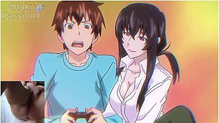 Big Titted Aunt Gives Blowjob To Hentai Virgin And He Spits Cum On Her Face!!
