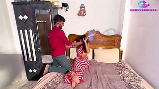 Desi wife Aksha gets a big dick in doggy style after Holi celebration