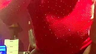 Amateur striptease and Solo masturbation
