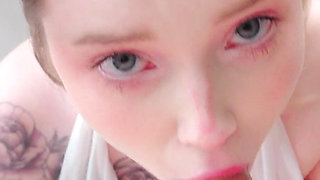 Petite Teen Gets Stranger Cum on Tight Pussy