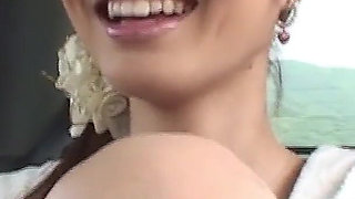 Pervert Japanese Scene-1_thin Japanese in a Bikini Masturbates in the Car and Fucks on the Beach