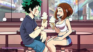 Uraraka x Deku Accidental Pussy Creampie on the First Date