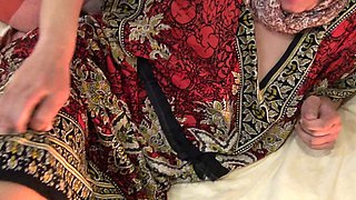 This Turkish granny is PERVERTED !!! She starts pissing in front of her stepson.