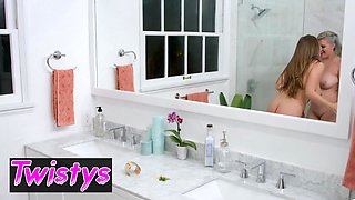 Three thicc lingerie lesbian babes eat some pussy for dessert