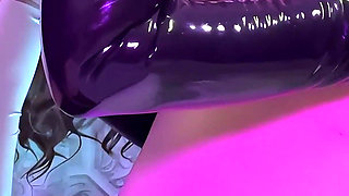 Latex Nurse Boyfriend Gets Huge Plug, Fisted Hard, Pissed on and Milked Until Cum on My Glove