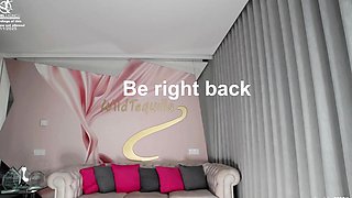 Shaved pussy blonde Tasha Reign with big boobs goes solo