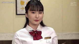 Japanese Babe in reverse bunny suit having sex