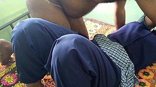 Office Sales Girl Shared Bed with Owner