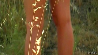 Moaning Brunette Loves Getting Used Outdoor - Outdoor