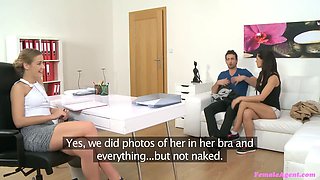 I join in to create a uber-sexy three way with spanish duo - female agent
