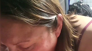 Super Sexy Cock Sucking Queen Goddess Fingers His Ass Rides His Cock Sucks His Cock with Her Cum All Over It to Make Him Cum