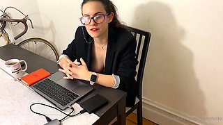 Chubby Brunette Big Boobs Dildo Masturbation