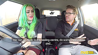 Big Tits And Green Hair Makes Me Cum In Her Mouth