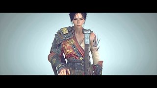 Pc gameplay, asian babe, nude game mods