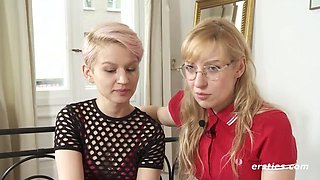 Blonde Babe Vicky Gives Natalia Her First Lesbian Bondage Experience