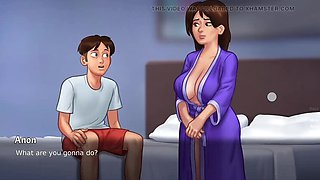 Hot Indian Aunty Neighbor Fucks Anonymous in Summer Time Saga 3D Sex Game Animation