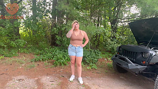 Stranded MILF Swallows a Load