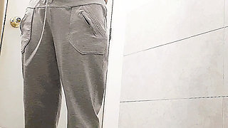 SEXY HOUSEWIFE CAUGHT ON VIDEO PEEING WHILE SMOKING