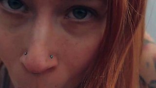Catziilla Gives POV Blowjob In The Tent After Hiking Until