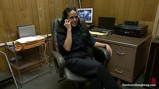 Hot Horny Parole Officer Put in Her Place by Bad-boy Parolee