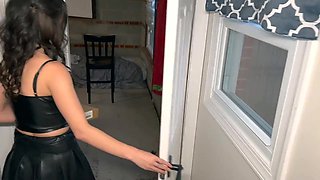 Seductive beauty explores intense self bondage during passionate solo adventure