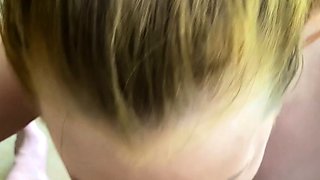Blowjob cumshot whore gargles pov bukkake fetish cum