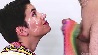 Amateur Cumshot Compilation 8 - Blowjob & Handjob Facials with Mature MILF
