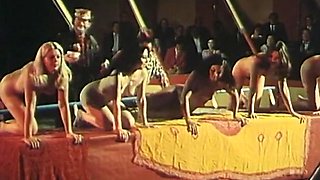 French vintage porn with nude circus artists fucking
