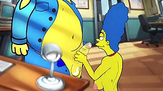 Hot MILF Housewife Fucks Sheriff in Police Station - Animated Cartoon Sex