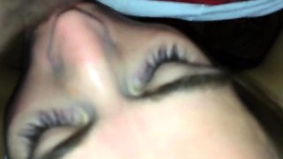 Amateur MILF Swallows Cum and Gets a Facial